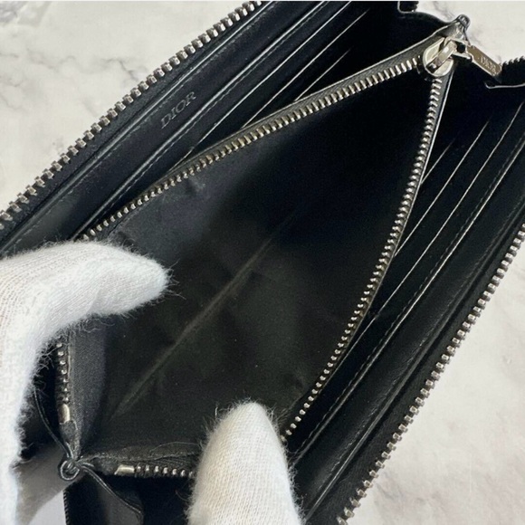 Christian Dior Long wallet oblique round - Picture 4 of 8